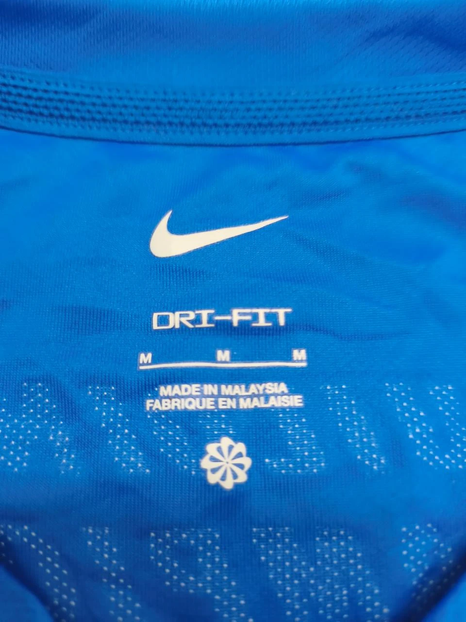 T-Shirt Manga Longa Nike Dri-Fit Azul Tamanho M – photo 2